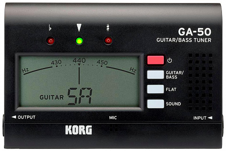 Цифровой хроматический тюнер KORG GA-50  | Продукция KORG